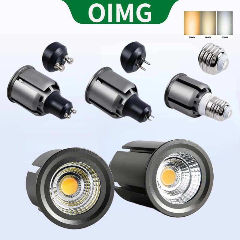 OYMG LED High-power COB Spotlight หลอดไฟ GU10 GU5.3 MR16 E27 AC85-265V 9W 12W 15W 20W 25W Ultra Bright Warm Light 3000 Neutral Light 4000 แสงสีขาว 6000K Tri สี