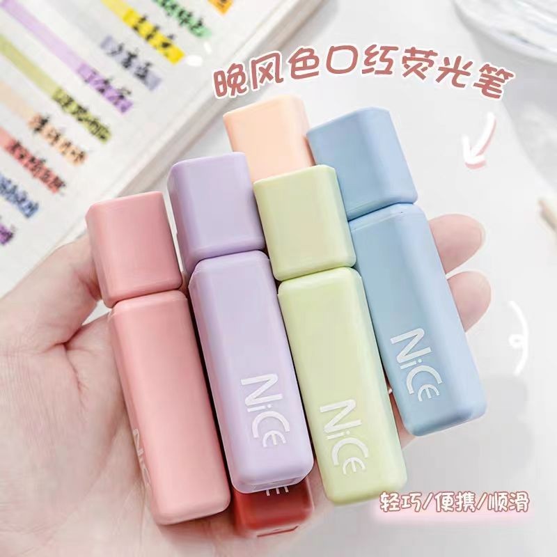 Square Pole ลิปสติก Highlighter ขนาดใหญ่-ความจุ Highlighter High-Appearance Highlighter Key Marking 