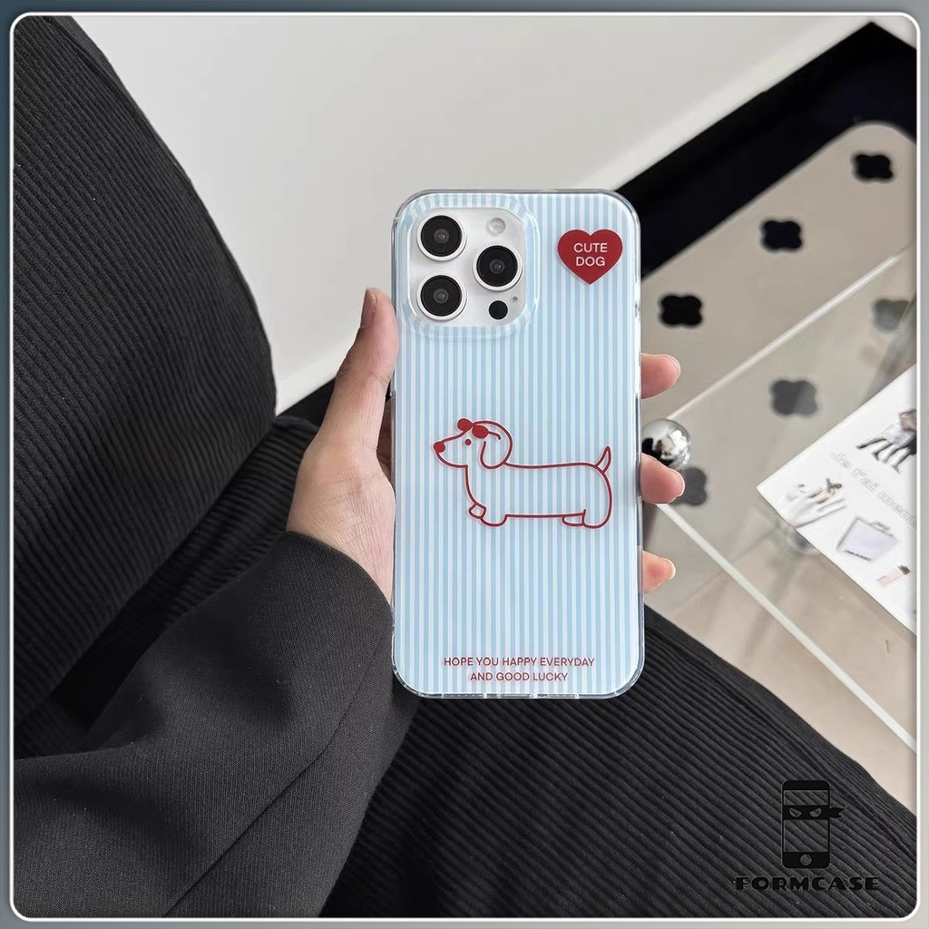 โปร่งใส จัดส่งจากประเทศไทย สไตล์อินสตา สุนัขเล็กน่ารัก for iPhone เคสไอโฟน 11 12 13 14 15 16 PLUS PRO MAX X XS MAX XR 7