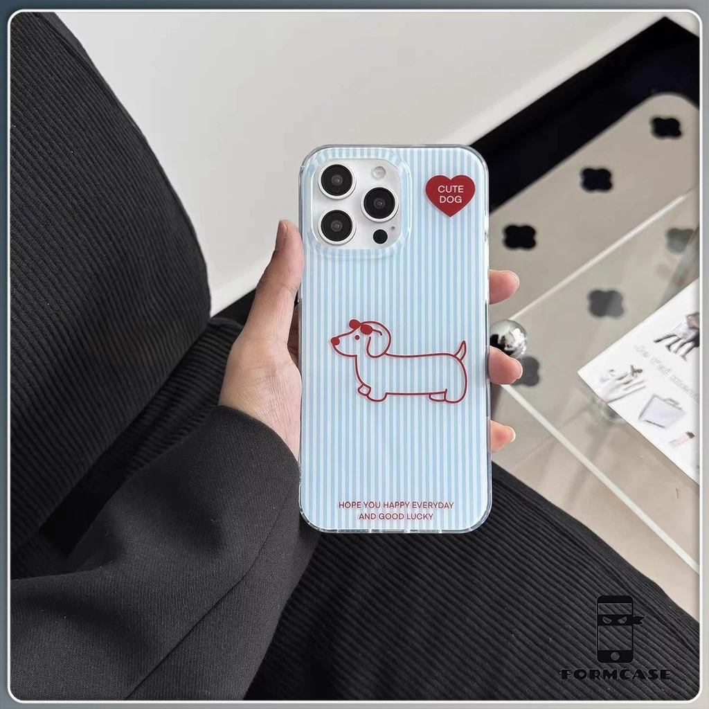 โปร่งใส จัดส่งจากประเทศไทย สไตล์อินสตา สุนัขเล็กน่ารัก for iPhone เคสไอโฟน 11 12 13 14 15 16 PLUS PRO MAX X XS MAX XR 7