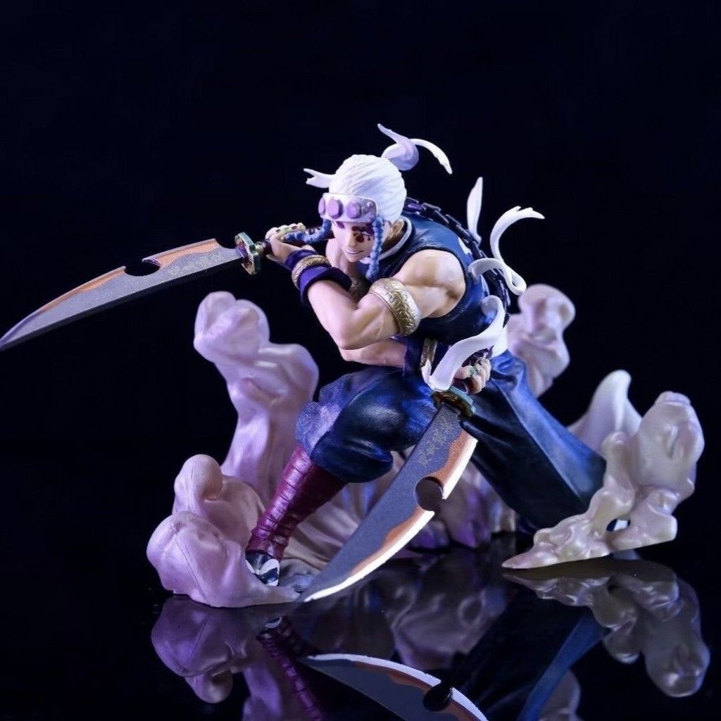 ✨[คลังสินค้าพร้อม ดาบ Akasa] โมเดลฟิกเกอร์วันพีซ ฟิกเกอร์ Demon Slayer Yusui Tianyuan Nine-Column Ba