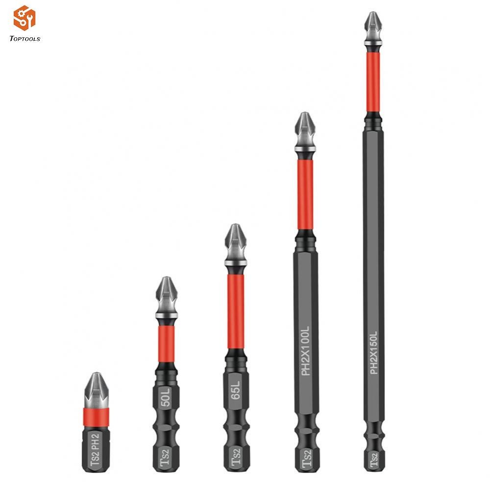 ดอกไขควงแม่เหล็ก PH2 ดอกไขควง cross Head ดอกสว่าน 1/4 นิ้ว Hex