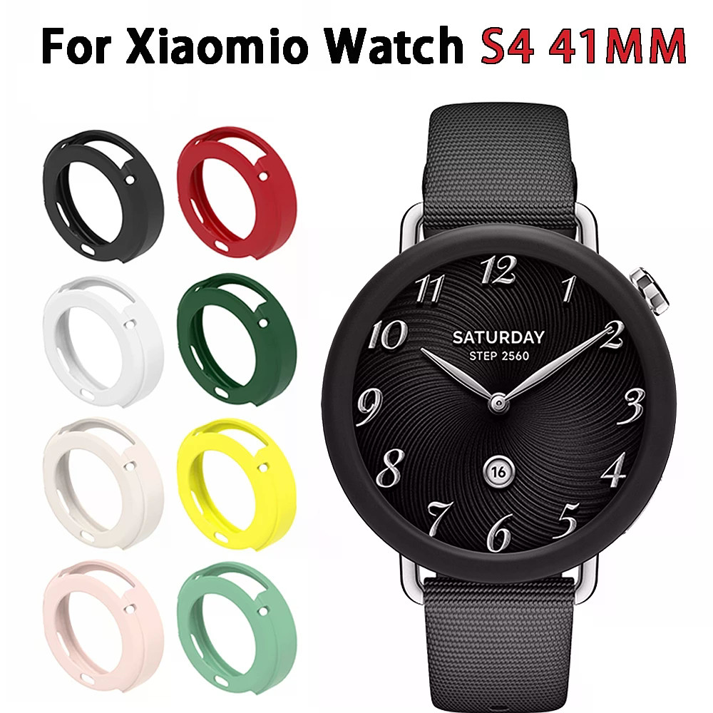 Soft TPU เคสป้องกันสําหรับ Xiaomi Watch S4 41 มม.เปลือกป้องกันซิลิโคนอุปกรณ์เสริมกรอบ