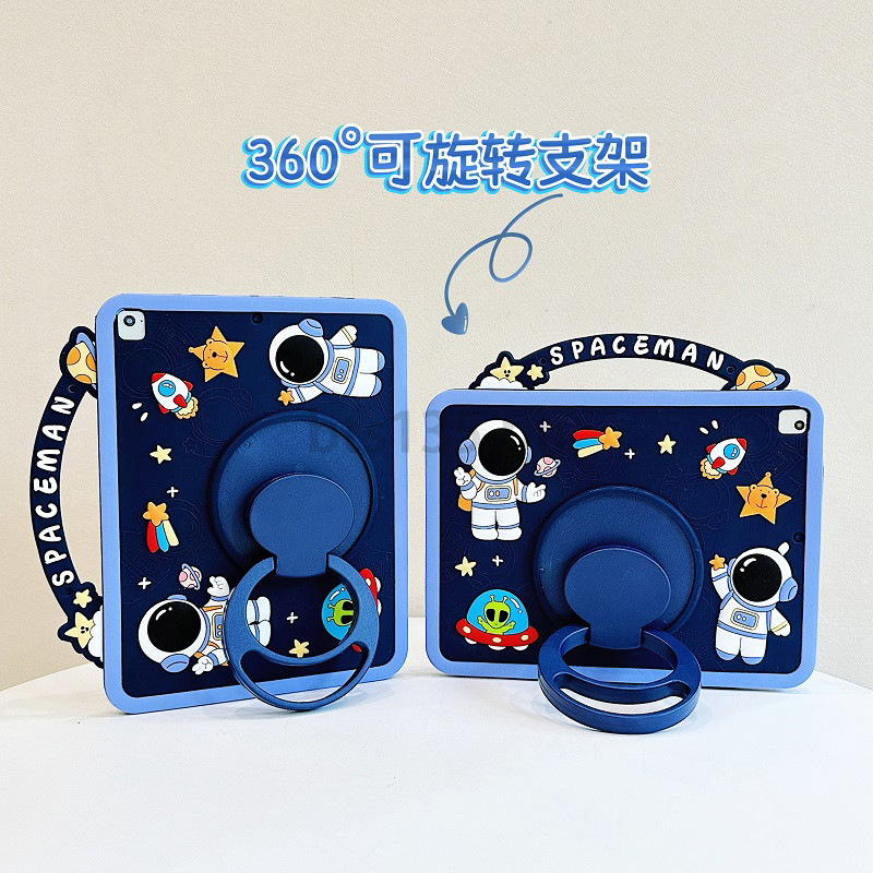 กรณีนักบินอวกาศซิลิโคนแท็บเล็ตป้องกันกรณีสําหรับ iPad Pro 11 2024 2018 2020 2021 2022 ซิลิโคนนุ่ม A2