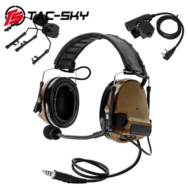 TAC-SKY Comtac III ชุดหูฟัง ANC สำหรับ CB และ Kenwood U94PTT
