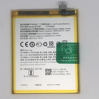 เเบตเตอรี่ For OPPO A3/ A3M/ F7/ Realme 1แบตโทรศัพท์ BLP661 3400mAhความจุสูง แบตเตอรี่มือถือ รับประกัน1ปีชุดไขควงฟรี