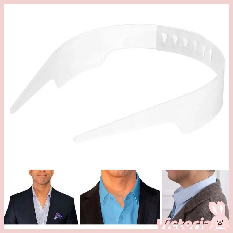 VIC ปรับเสื้อคอปกสนับสนุน Anti Roll COLLAR Stay Stabilizer พลาสติก Shaper สําหรับผู้หญิงผู้ชายชุดเสื้อ Maintenanc