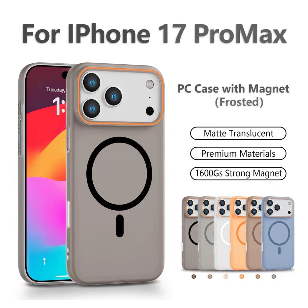 ส่งด่วน กทม เคส สำหรับ iPhone 17 - 17Pro - 17Air - 17Promax PC บาง ไร้สายชาร์จ For ไอโฟน 16/15/14/13/12/11 Promax 061