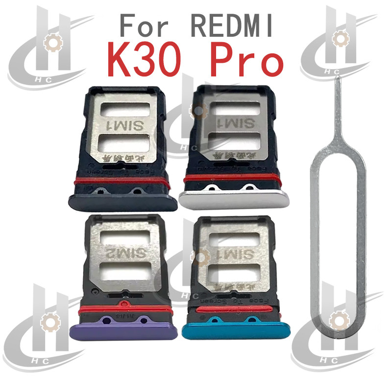 สําหรับ Xiaomi POCO F2 Pro / Redmi K30 Pro ถาดการ์ดผู้ถือการ์ด Reader SD Slot อะแดปเตอร์อะไหล่