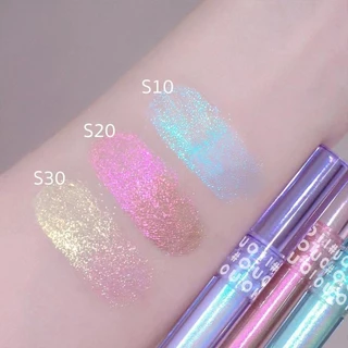 อายแชโดว์ ไฮไลท์ เนื้อลิควิด สีเมทัลลิค ติดทนนาน กันน้ำ กันเหงื่อ