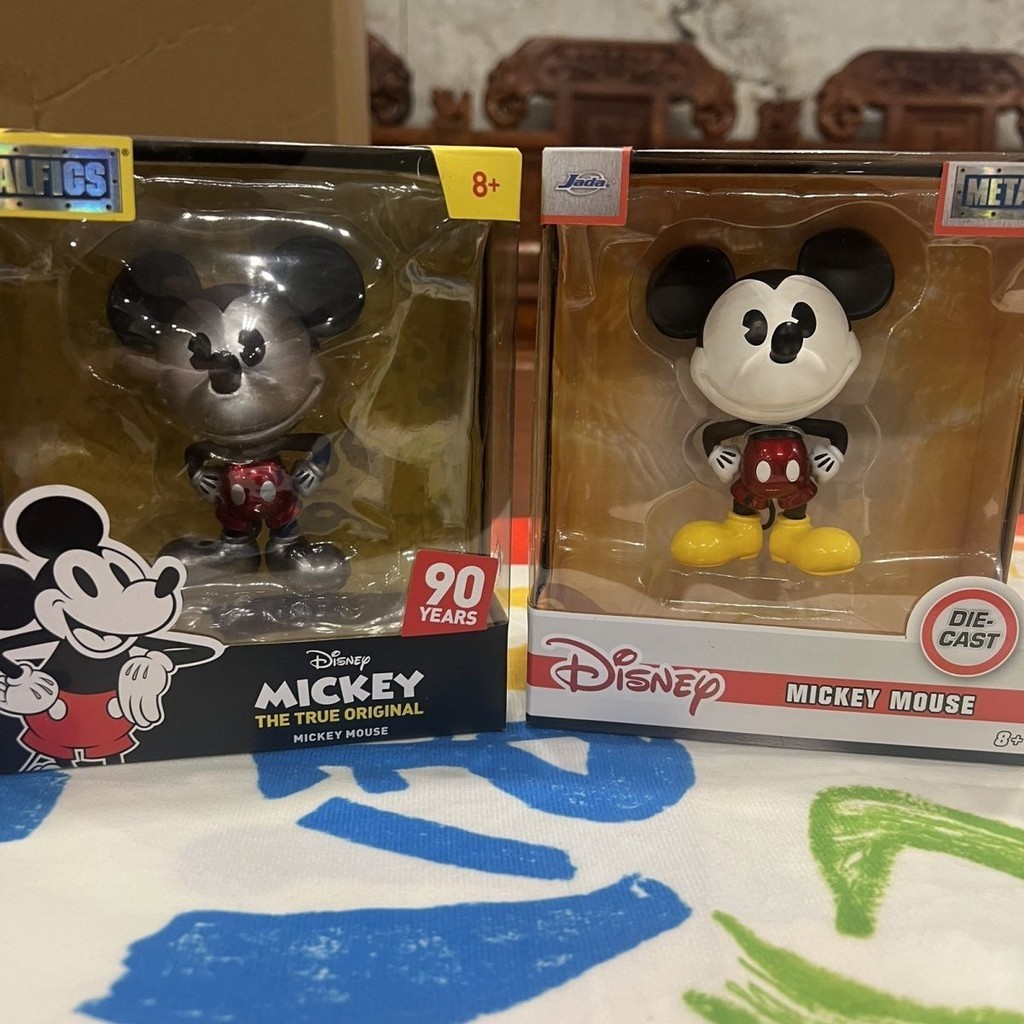 Jiada 4Inch 10cmHigh Two Mickey White Mickey Silver Mickey