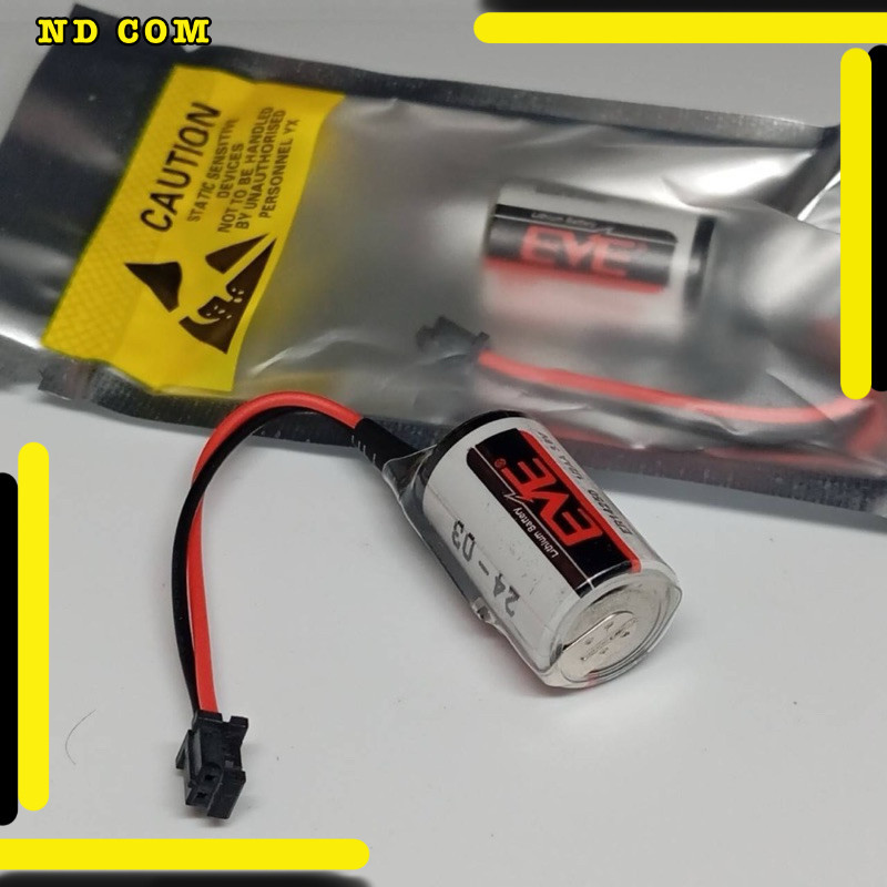สุดคุ้ม! ER14250 1/2AA ยี่ห้อ EVE 3.6V 1200mAh (แท้) แบตเตอรี่ ลิเธียม ER14250 รุ่นมีสายอุตสาหกรรม P