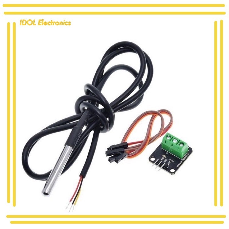ราคาถูก! DS18B20 Digital Temperature Sensor Probe Waterproof โพรบวัดอุณหภูมิ DS18B20 แบบกันน้ำ พร้อม