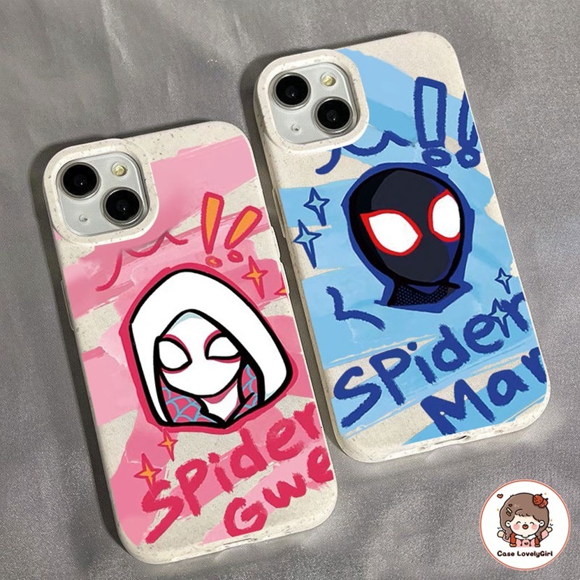 SpiderMan คู่รักการ์ตูน เคส Redmi Note 13 12 11 11s 10 Pro Redmi 13C 12C 9C 9A 10A A1 A2 Xiaomi 11Lite Poco C65 X6 M3