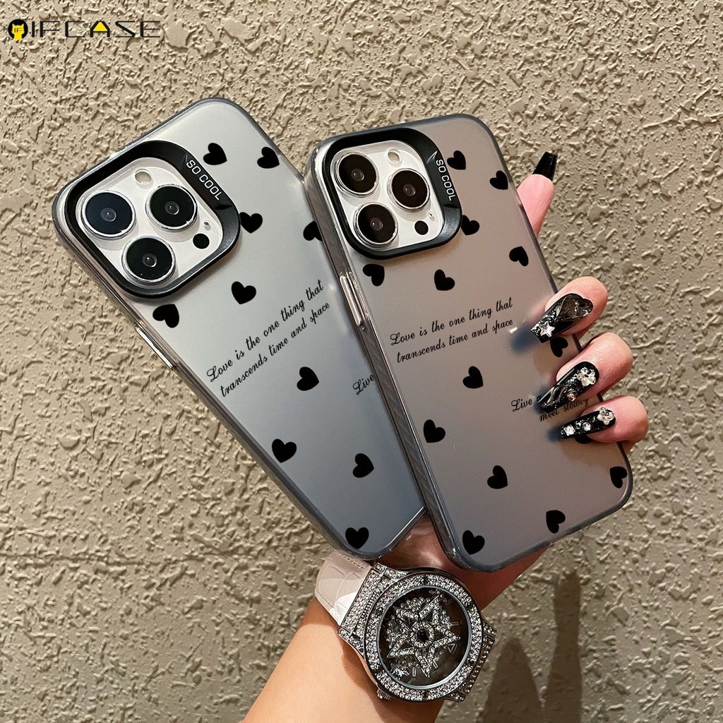 สําหรับ Samsung Galaxy S21 S20 FE S10 Plus Ultra S21 + S20 + S10 + เคสโทรศัพท์น่ารัก Love Loving Heart หรูหราเลเซอร์เงา Shining Glitter Matte Frosted ง่ายปลอกกรณีฝาครอบ