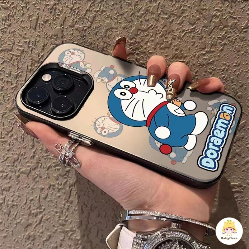 ตลกน่ารักโดราเอมอนนุ่ม เคส IPhone 11 13 Pro Max 7Plus 15 12 14 Pro Max XR X XS MAX 7Plus 7 14 6s 15 6 8 Plus SE 2020