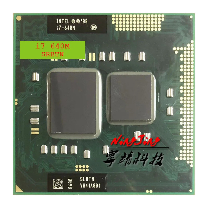 [คลังสินค้าพร้อม] intel core i7-640M i7 640m slbtn 2.8ghz Dual core Quad core cpu 4w 35w โปรเซสเซอร์