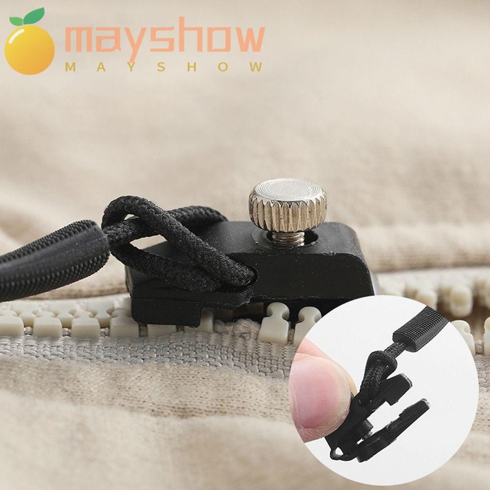 Mayshow ชุดซ่อมซิป, เปลี่ยนหัวเข็มขัดไม่ดี 3 ขนาดที่แตกต่างกันหัวซิป, ทนทาน DIY เครื่องมือเย็บผ้าโลหะ Instant Zipper Puller