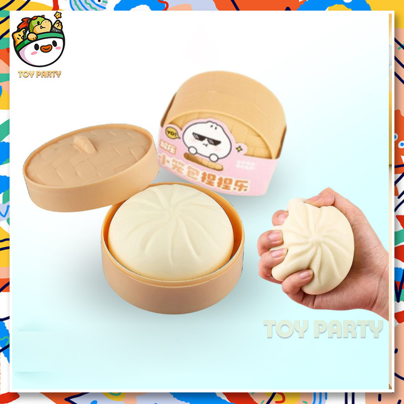 【 24ชม. Squishy ของเล่นSqueeze Bun ของเล่นเด็กนึ่งยัดไส้ Squishy อาหาร Decompression บีบ Fidget ของเล่น Sensory ของเล่นความเครียดบรรเทาของเล่น