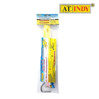 AT INDY ลูกกลิ้งทาสีขนเคมี 2นิ้ว+ด้าม11นิ้ว Roller Cover with Roller Frame HRC20110 อะไหล่ลูกกลิ้ง2นิ้ว C20110