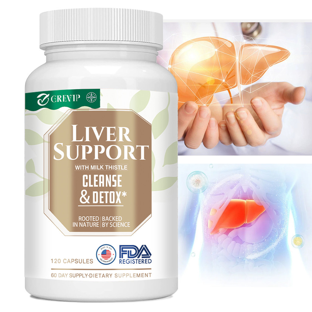 Grip Silymarin และ Dandelion Root Complex - Liver Cleansing Detox และ Repair Complex - ปรับปรุงการทํางานของตับ