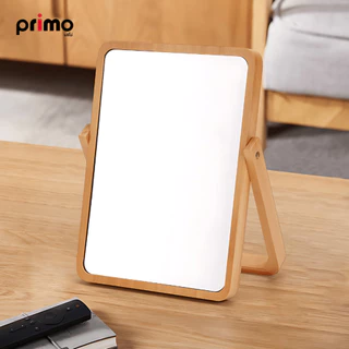 GlobalHouse Primo กระจกแต่งหน้าตั้งโต๊ะกรอบไม้ รุ่น Mira ขนาด 2x20x27 ซม. สีน้ำตาล สินค้าของแท้คุณภาพดี
