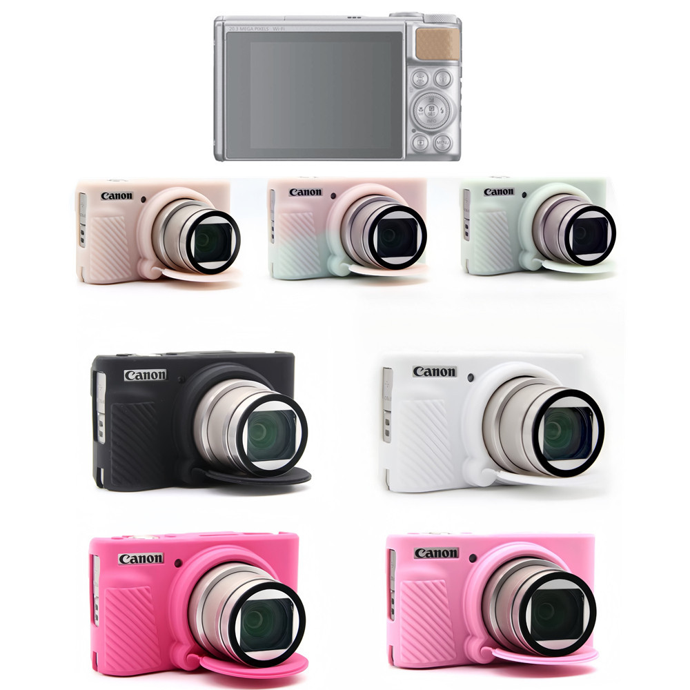 ยางซิลิคอนกรณี Body Cover กรอบสําหรับกล้อง Canon PowerShot SX730 SX740 HS