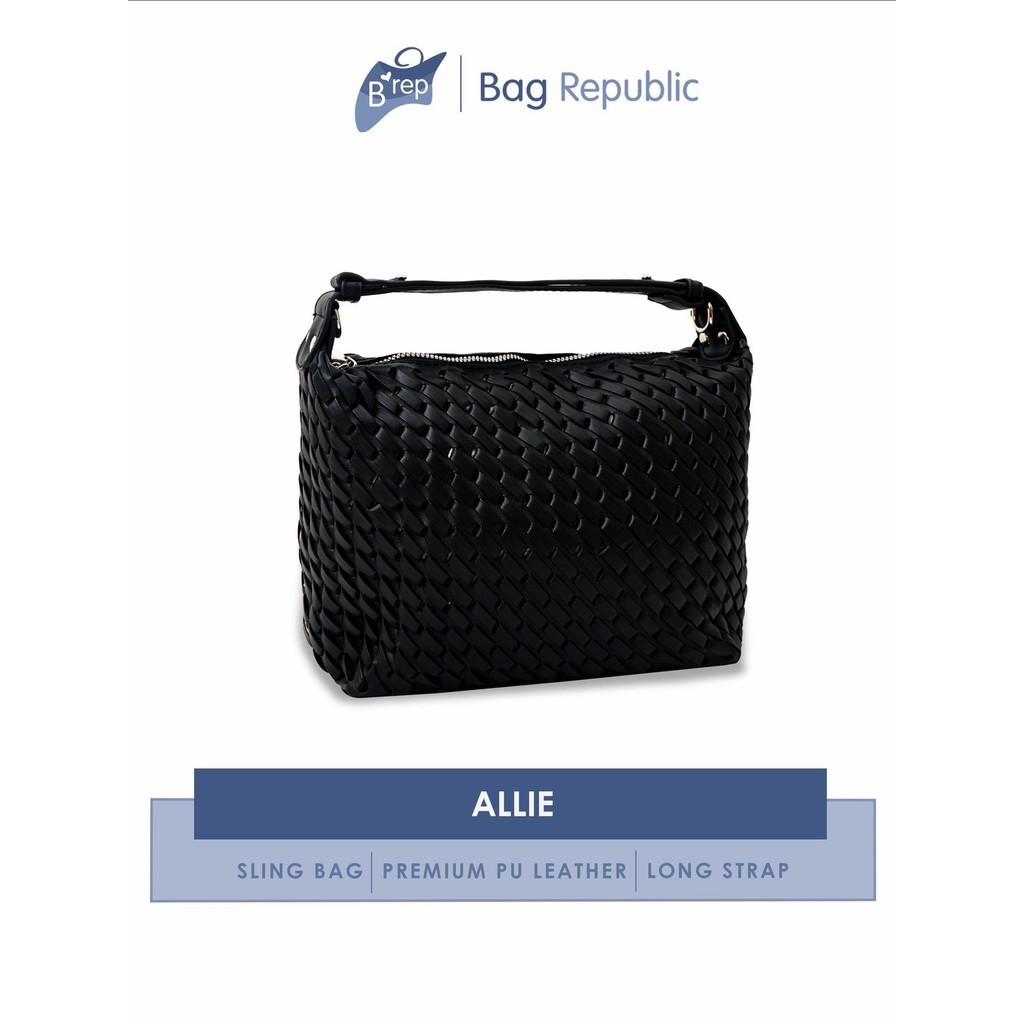 Bag Republic Allie Sling Bag - กระเป๋าหนังทอผู้หญิง - กระเป๋าถือผู้หญิง - กระเป๋าโท้ตหนังนําเข้าระดั