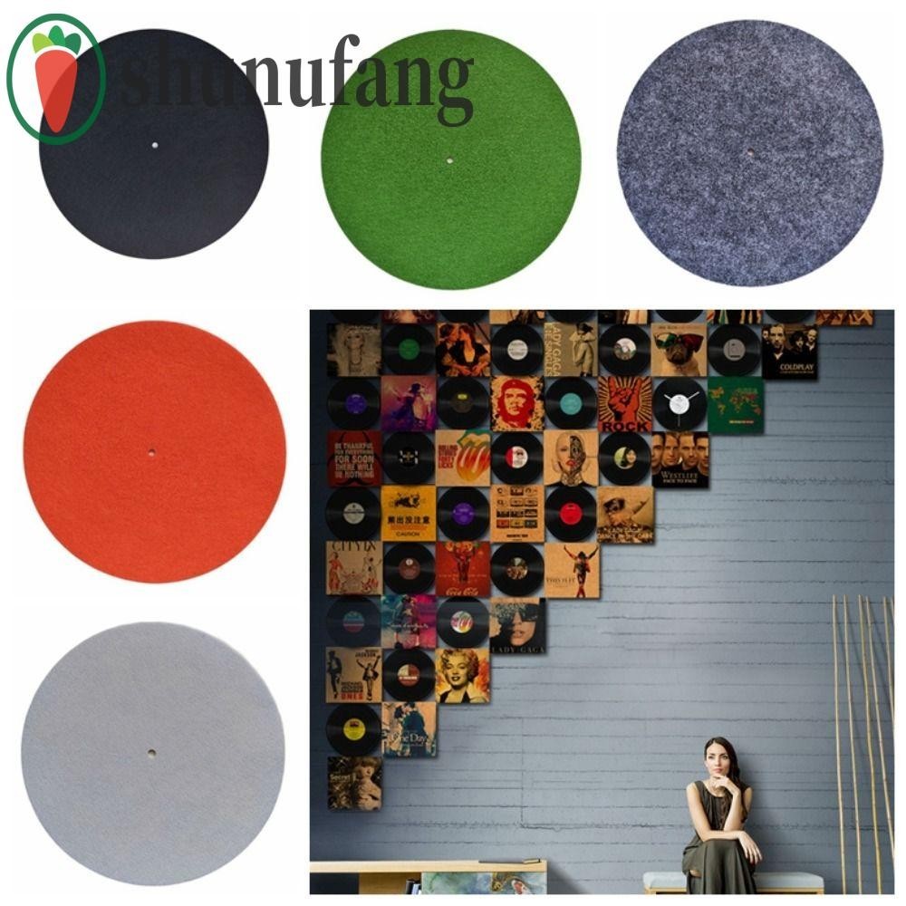 Unuf Felt Turntable Plater Mat, 3 มม.หนา Anti-static LP Slip Mat, Audiophile Anti-Vibration Sound Clearer Professional Turntable Mat สําหรับ LP Vinyl Record/แผ่นเสียง/CD