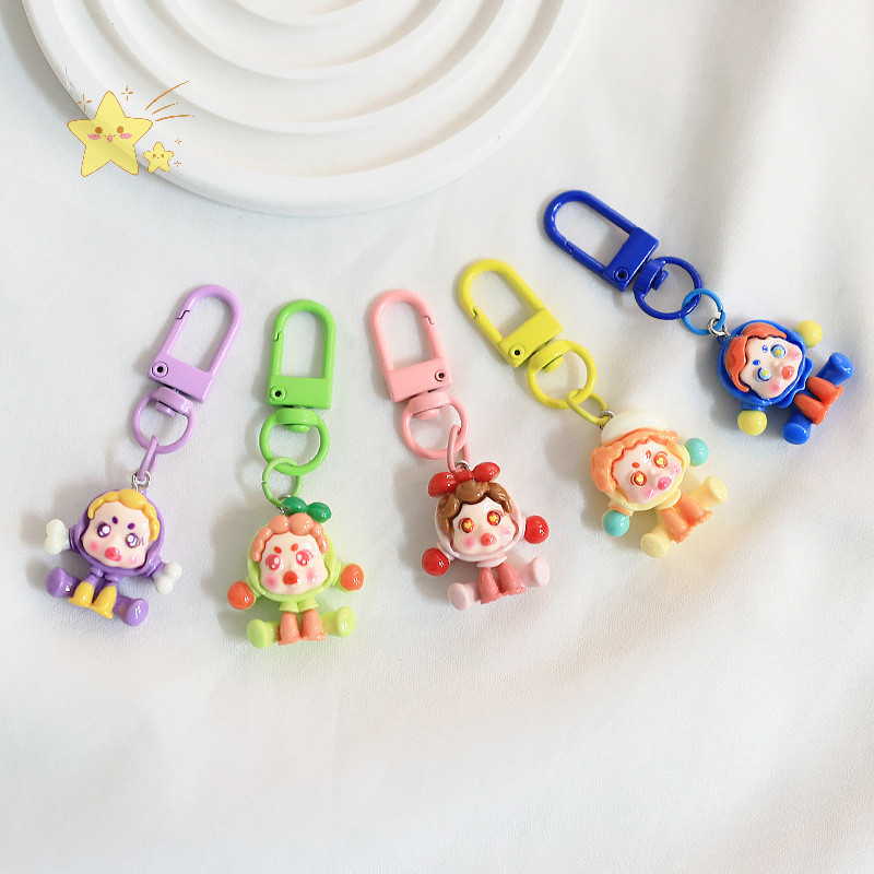 [JBTH] Kawaii Pop Mart พวงกุญแจน่ารักการ์ตูนเรซิ่นพวงกุญแจน่ารักกระเป๋าเป้สะพายหลังจี้แขวนกระเป๋าตกแต่งหูฟัง Ch [JB]