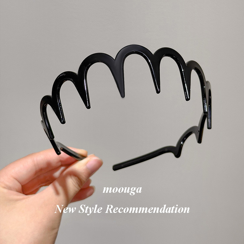 Mouga/ฟันผมหักที่คาดผมหยักหญิงกะโหลกศีรษะสูง Out รูปที่ 3