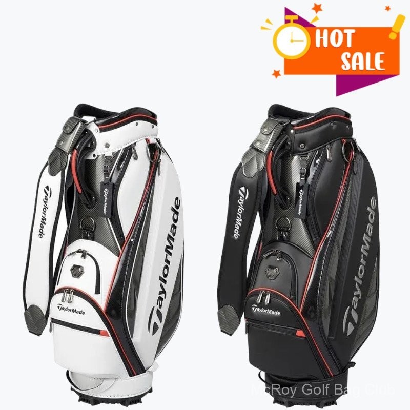 ถุงกอล์ฟ [Taylormade] ถุงกอล์ฟชายชุดฝึกอบรมมาตรฐาน PU กันน้ำทนทาน QB2476 GOLF