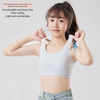 【จัดส่งจากประเทศไทย】ชุดชั้นในคุณภาพสูง น้ำหนักเบา ไม่มีรอยต่อ เหมาะสำหรับเด็กผู้หญิง มีเบาะออกแบบมาสำหรับเด็ก