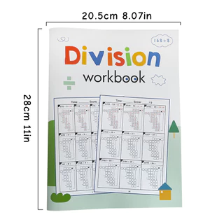 คณิตศาสตร์ยาว Division & 2 หลัก 1/2 หลัก Multiplication Practice Workbook ทักษะคณิตศาสตร์ Mastery สําหรับเด็กอายุ 8-11 หนังสือฝึก Homeschool การเรียนรู้เครื่องมือ