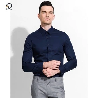 Relens เสื้อเชิ้ตแขนยาว เสื้อคอปก ผู้ชาย เชิ้ตทำงาน (6สี: อก36" - อก46"นิ้ว) ชุดนักศึกษา พร้อมส่งทุกวัน