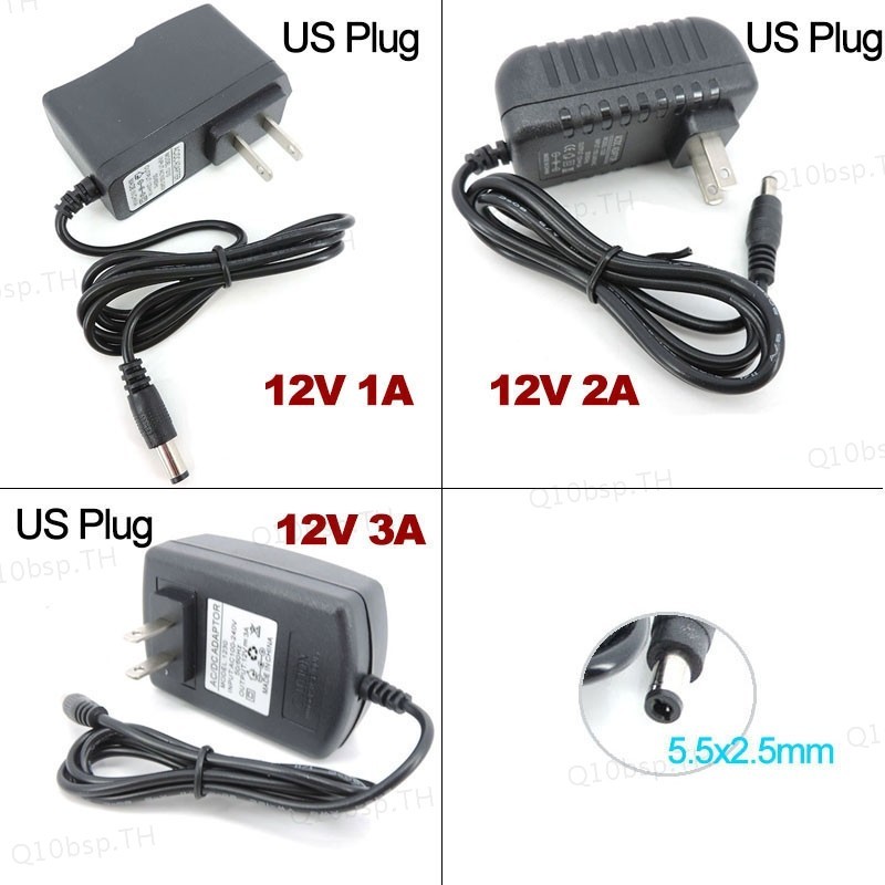 12v 1A 2A 3A AC 110V 220V to DC Power Supply Charger 1000ma 2000ma 3000ma Transformer travel Adapter