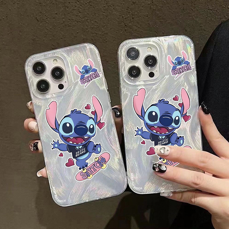 เคส OPPO reno 12 PRO 5G 12F reno 11 PRO 5G 11F reno 10 6 7 8 6Z 5Z 7Z 8Z 8T 5G 5F 5 pro 4 4G RENO12F 5G Y0076S Stitch hard Cover phone Case