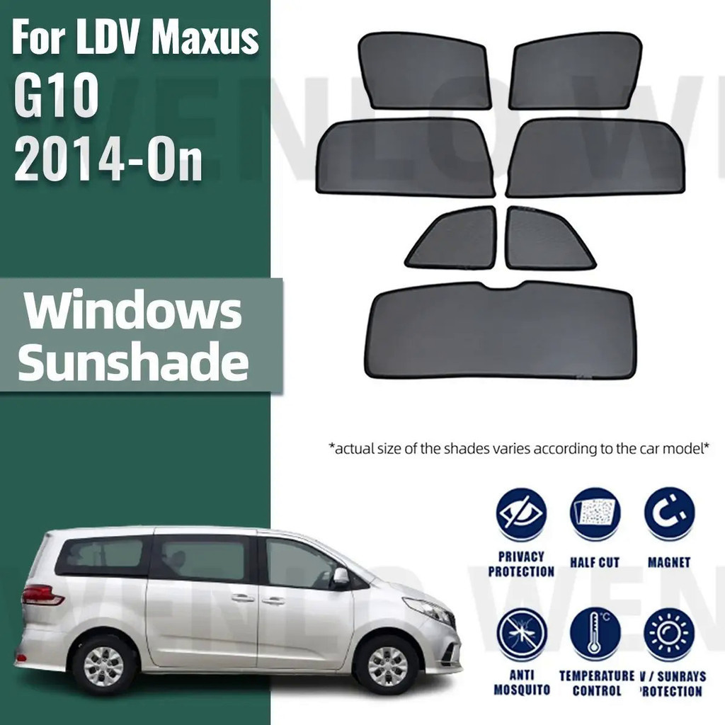 ม่านบังแดดรถยนต์สําหรับ LDV Maxus G10 2014-2023 Magnetic Car Sunshade Visor ด้านหน้ากระจกกรอบผ้าม่าน