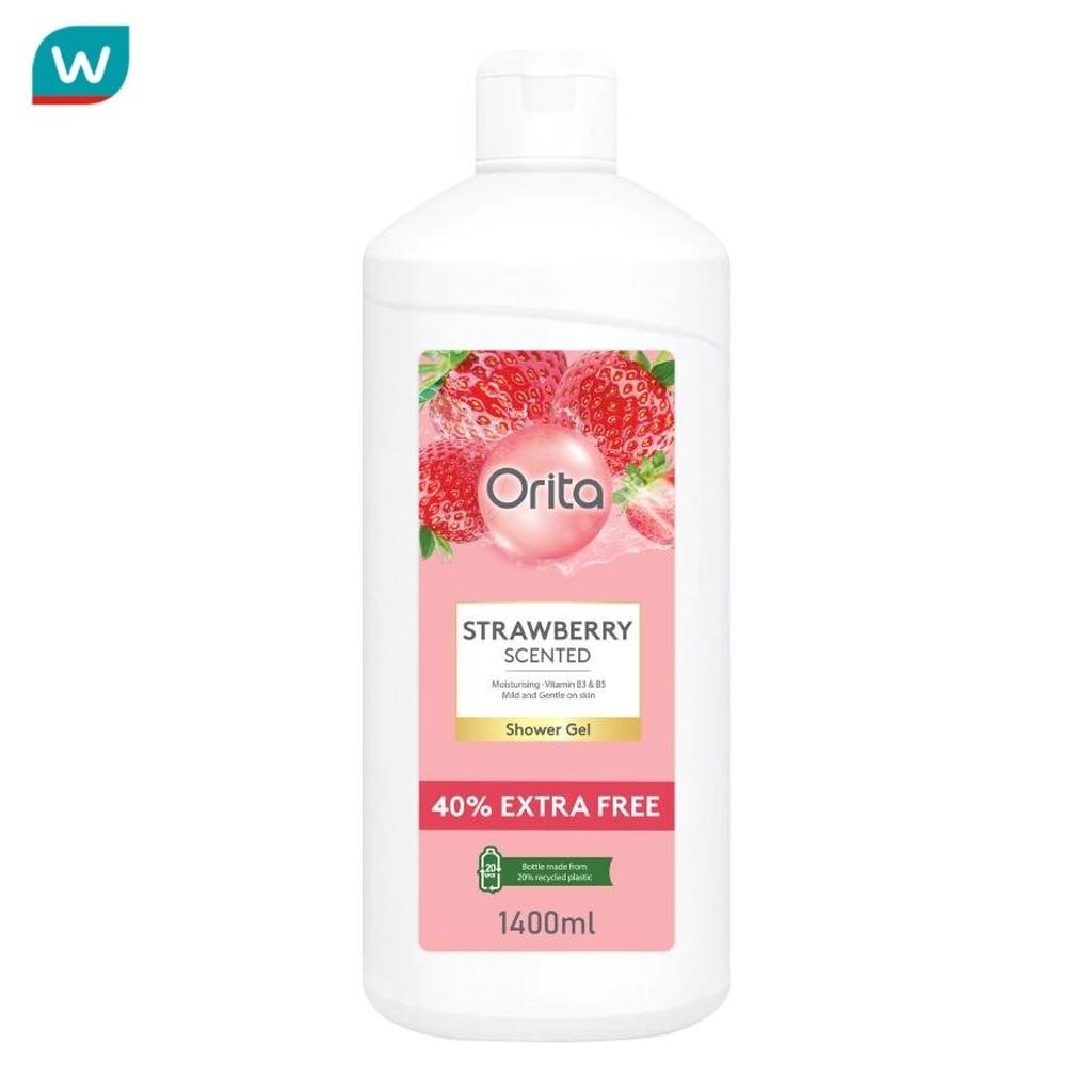 Orita โอริต้า เจลอาบน้ำ กลิ่นสตรอเบอร์รี่ 1400 มล.