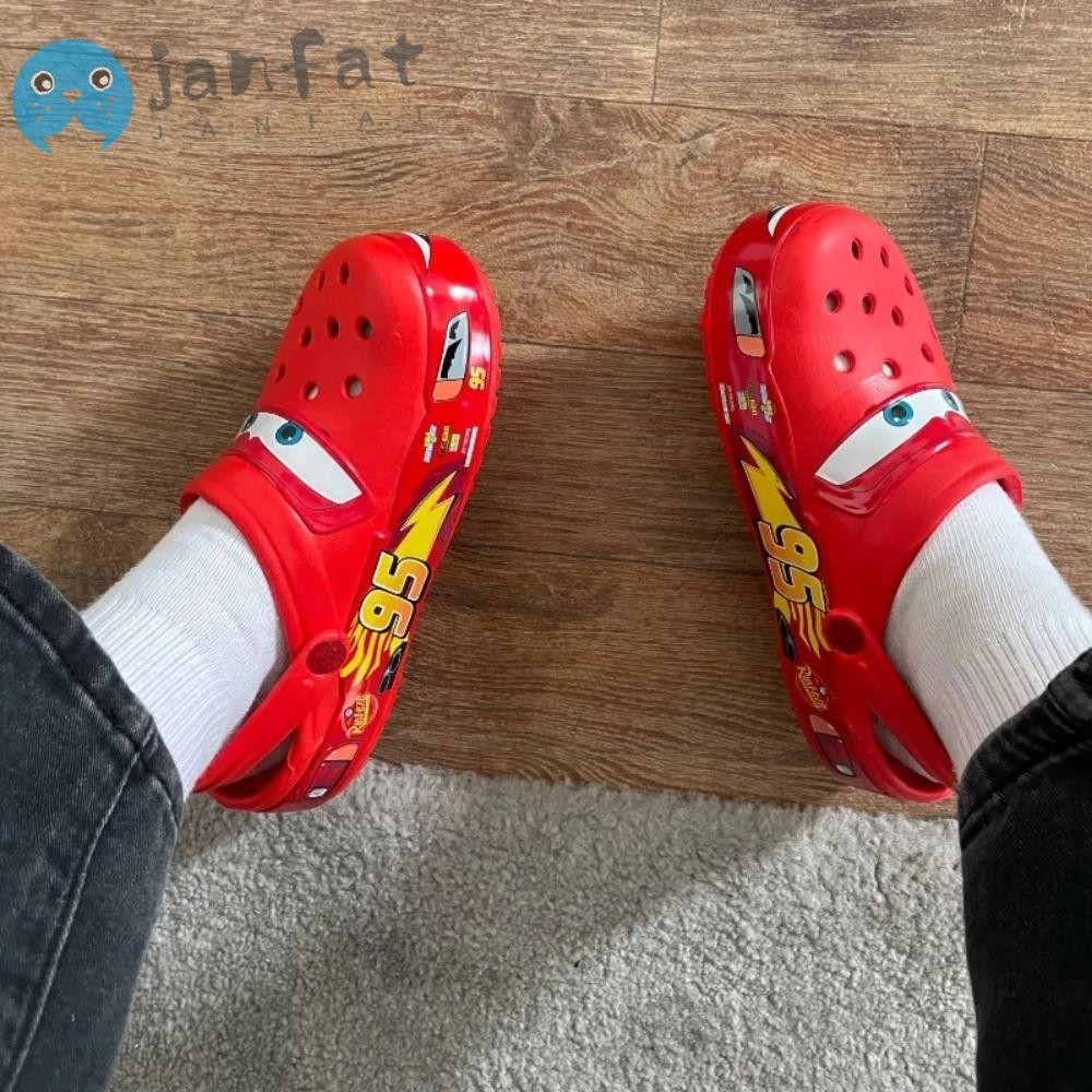 Janfat Lightning Mcqueen Pixar รองเท้าแตะการ์ตูนอะนิเมะรองเท้าแตะกลางแจ้งแฟชั่นสระว่ายน้ํากันลื่นชายหาดน่ารัก No95 รองเท้าแตะในรถยนต์รองเท้า