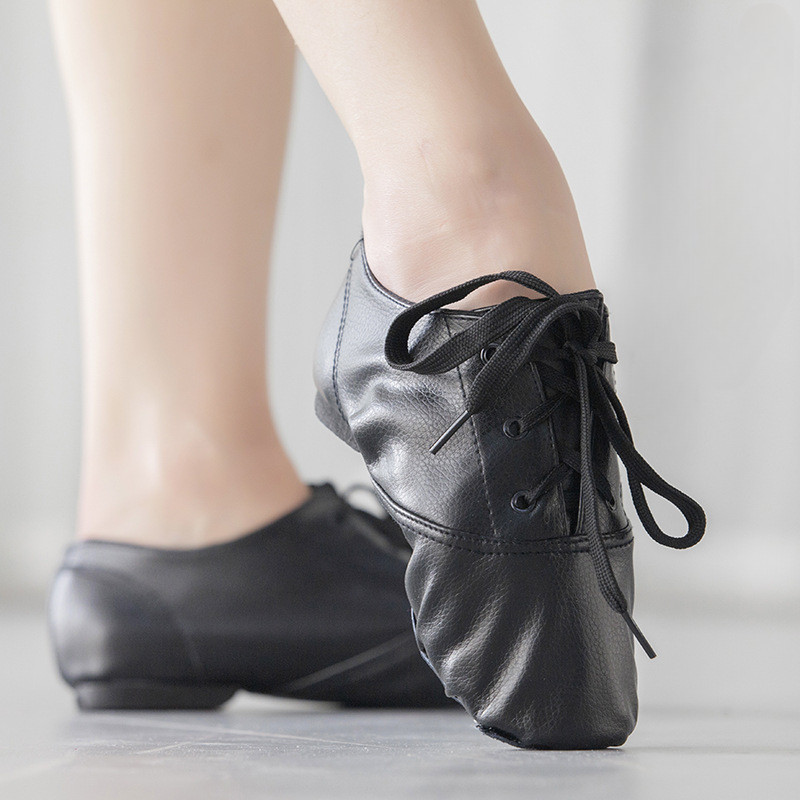 Pu Low-top Jazz Shoes Practice Soft-soled รองเท้าโยคะบัลเล่ต์