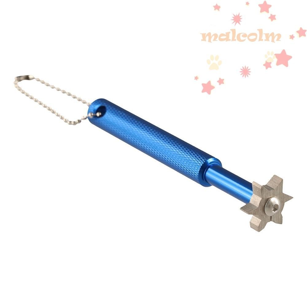 มัลโคล์ม หัวเหลาไม้ลิ่มโลหะผสม เครื่องมือลับคมร่อง ทําความสะอาดลื่น 6 สี สําหรับนักกอล์ฟ