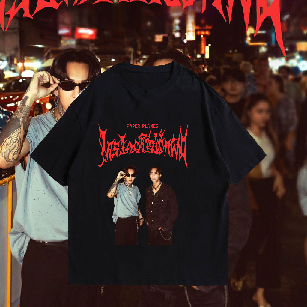 Paper Planes  band เสื้อยืดคอกลมแขนสั้นพิมพ์ลาย  2024