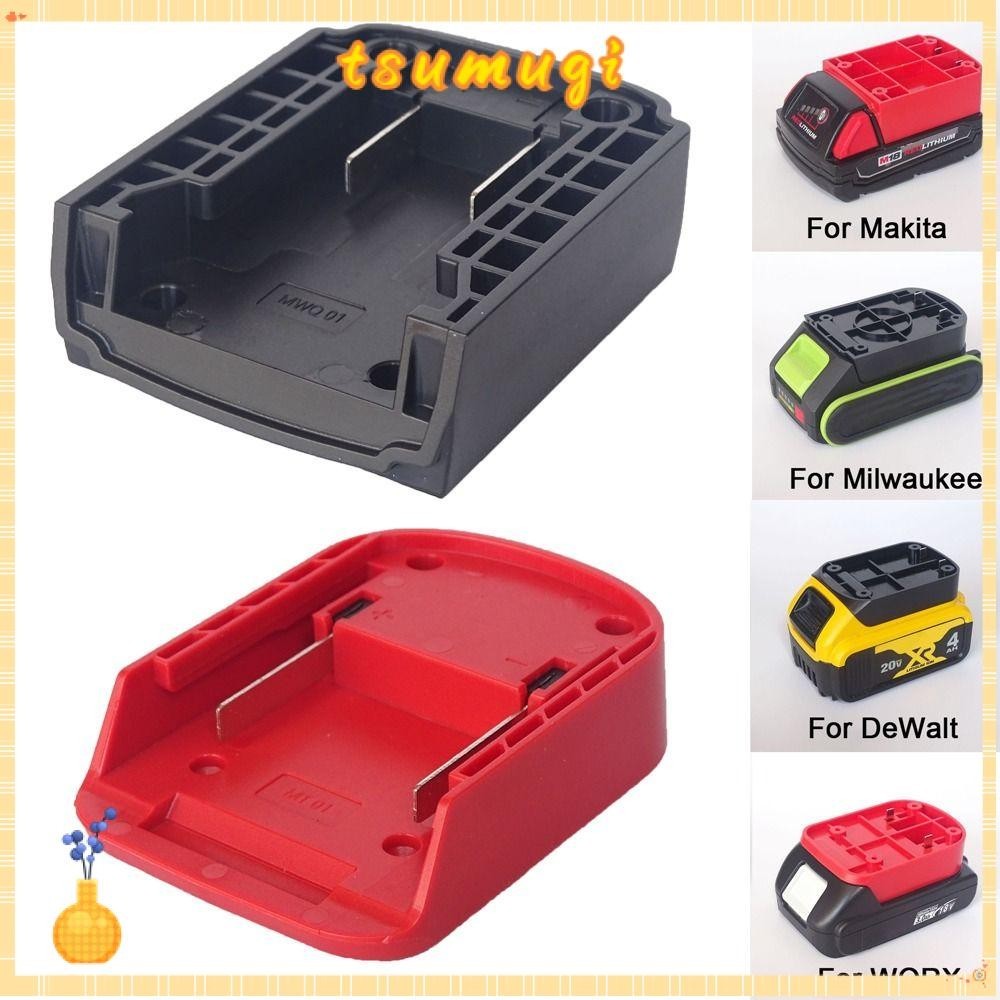 MAKITA Tsumugi ขั้วต่อแบตเตอรี่,แบบพกพาทนทานDIYอะแดปเตอร์,ABSชาร์จหัวสําหรับMakita/DeWalt/WORX/Milwaukee 18Vแบตเตอรี่ลิเธียม