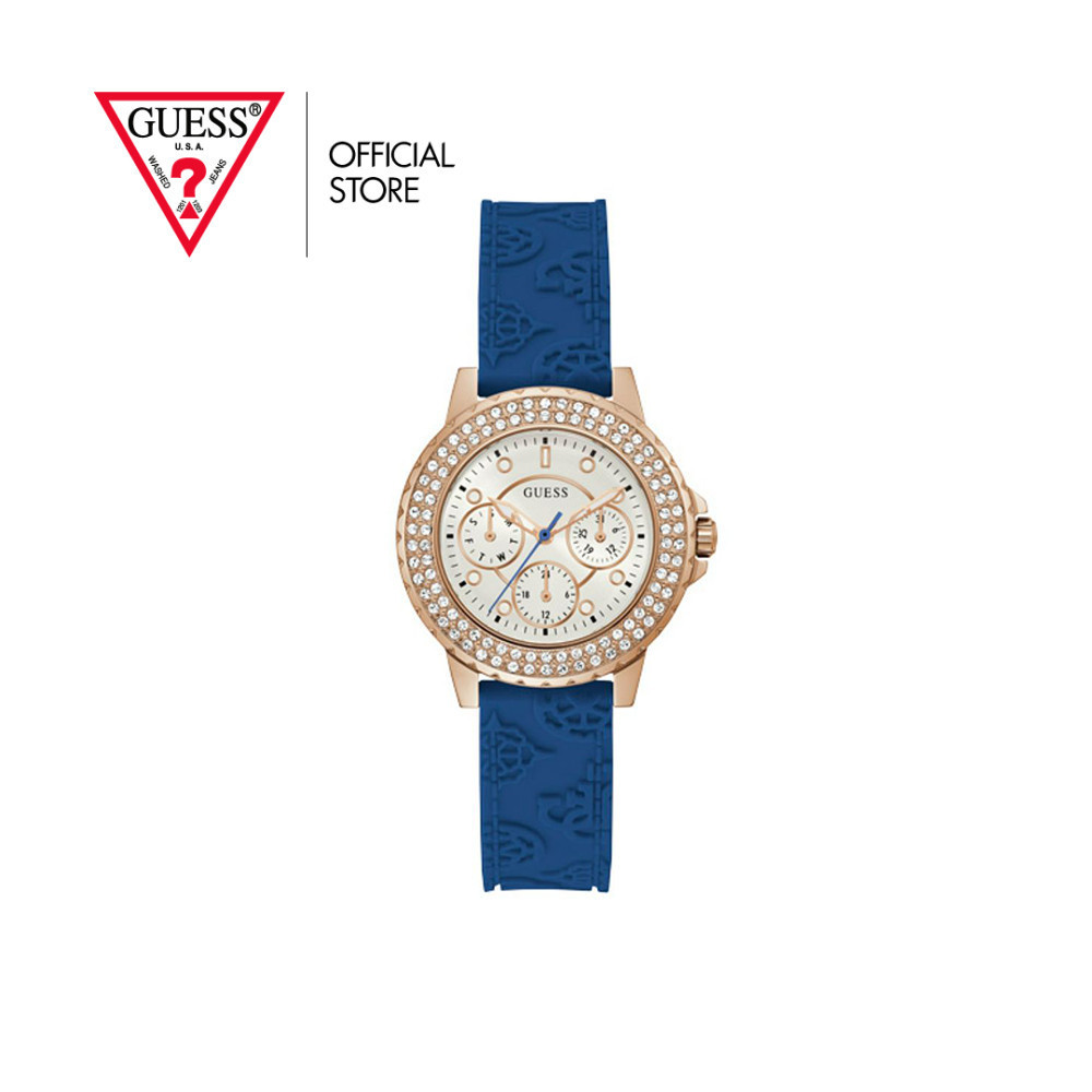 GUESS นาฬิกาข้อมือผู้หญิง รุ่น CROWN JEWEL GW0411L2 สีน้ำเงิน