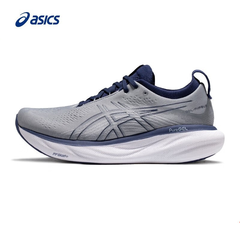 Asics GEL-Nimbus 25 (2E ผู้ชายกันกระแทกเบาะยาวระบายอากาศ