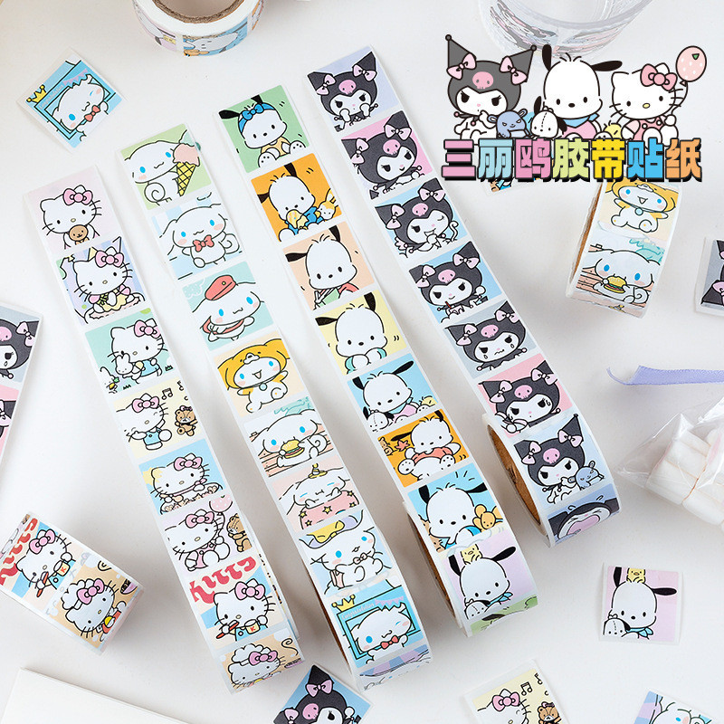 200พีซี/ม้วนสติกเกอร์สัตว์การ์ตูนน่ารักสติกเกอร์ตกแต่งเต็นท์ ทําเอง เครื่องเขียน อุปกรณ์การเรียน