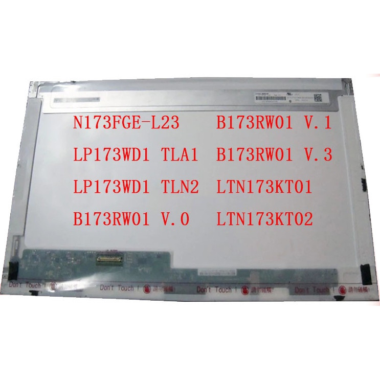 57.6 พิน n173fge-l23 lp173wd1 TL1/tln2 b173rw01 v.0/v.1 แผง V.3