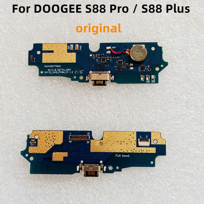 For Doogee S88 Pro USB Board for S88 Plus Vibrator Flex Cable Dock Connector 6.3"Cell Phone Charge