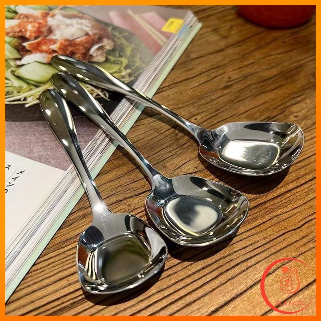Sudyod ช้อนสแตนเลส ที่ตักไอศครีมสีเงิน ตักข้าว ขนม หรือใช้แบ่งอาหาร Stainless steel spoon ราคา ถูกที่สุด ดีลบีเคเค แกลเลอรีภาพที่ 2